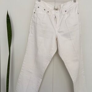 Madewell White "Boy Jean" Jeans Size 30